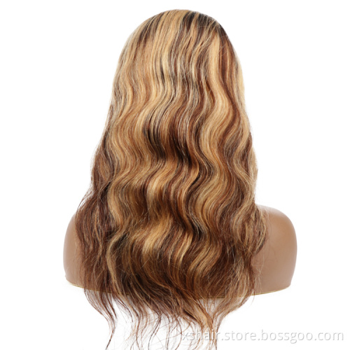 Piano Color Ombre Highlight Wig 8-26 Inch 13x4 Straight Brazilian Remy Human Hair Straight Headband Wigs